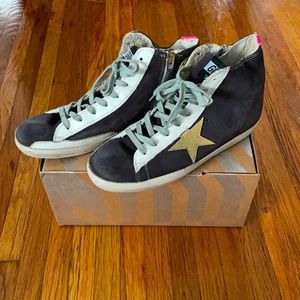 Golden Goose Francy brushed black suede sz 40